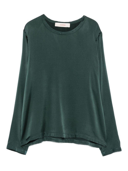 jucca blusa girocollo in raso J4212022X/L/03B1433 jucca