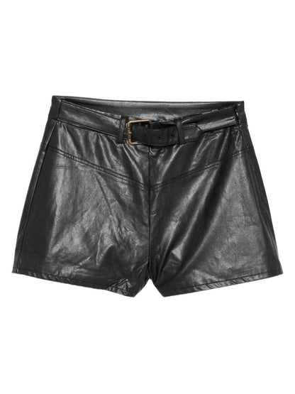pinko shorts con cintura in ecopelle KFBE008PE017N000 PINKO