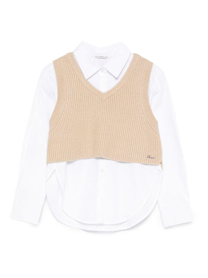 guess gilet in maglia con camicia J5BH01WBHQ0G011 guess