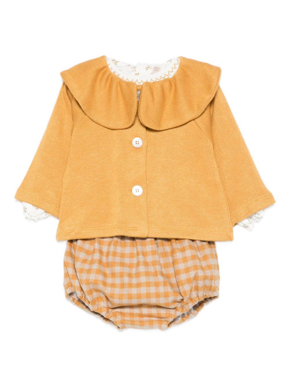 la stupenderia coulotte con camicia body con collo a smock TBCT18Y26SE La Stupenderia