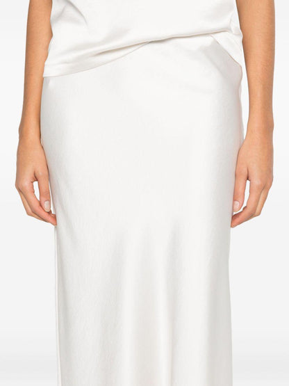 jucca top raso con frangia e gonna in raso con bordo velluto J4212247J4215081/38P045 jucca